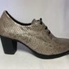 Zapato señora abotinado cordones tacón medio BAERCHI